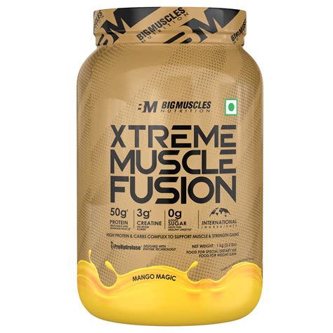 Xtreme Muscle Fusion | 50g protein | Weight Gainer | 0 Sugar