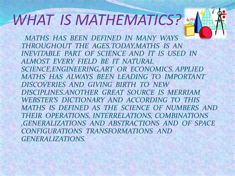 Importance of mathematics | PDF