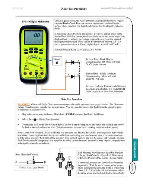 Image result for Diode Testing Methods