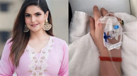 Zareen Khan hospitalised after dengue, shares pic with cannula in hand ...