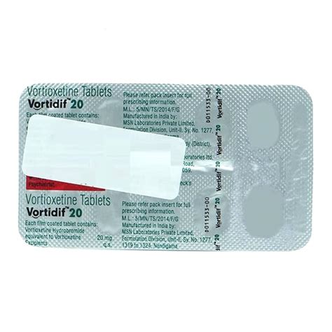Vortidif 20 - Strip of 10 Tablets : Amazon.in: Health & Personal Care