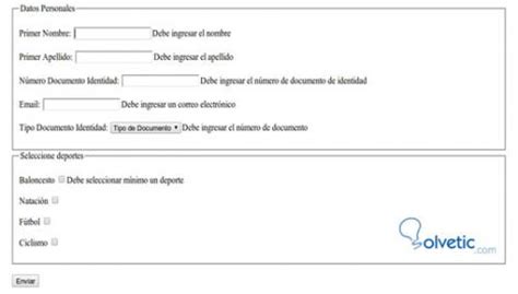 Image result for Formulario HTML Con jQuery Validator