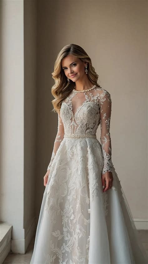 15 Irresistible Pearl Wedding Dress Ideas for Every Bride - Inspire Inlet
