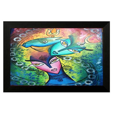 Pintura 'Abstract Modern Art' Canvas Painting (Wood, 55.88 cm x 2.54 cm ...