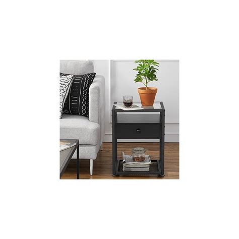 Buy VECELO Modern Nightstands,End Side Drawer,Bedside Table with ...