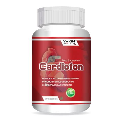 Vokin Biotech Cardioton 60 Capsules with Coenzyme Q10 & Arjuna Extract ...
