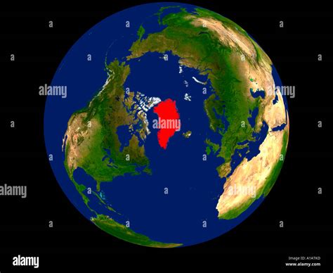 Country greenland satellite view hi-res stock photography and images - Alamy