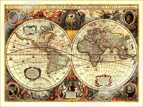 Old World Map Poster - Modern Poster Layouts