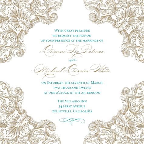 Wedding Invitation Templates Blank