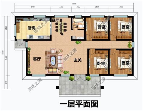农村二层半别墅设计图，简单实用，造价低_三层别墅设计图_图纸之家