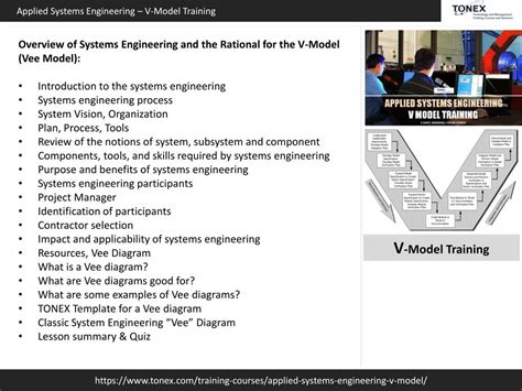 PPT - Applied Systems Engineering - V Model Training : Tonex PowerPoint ...