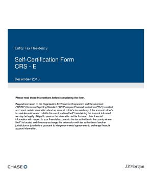 Fillable Online Self-Certification Form CRS - E Fax Email Print - pdfFiller