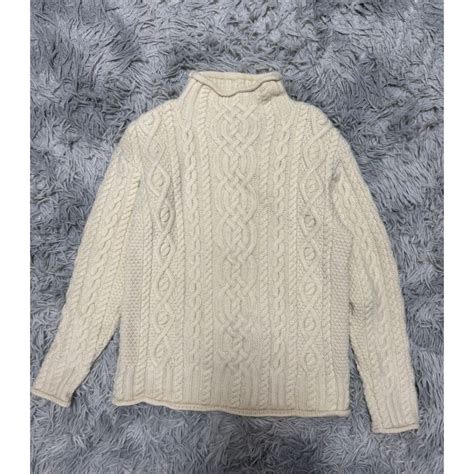 ARAN MOR ウール ニット セーター ケーブルニット アイルランド製 古着 | 古着屋 UNION with old soul style