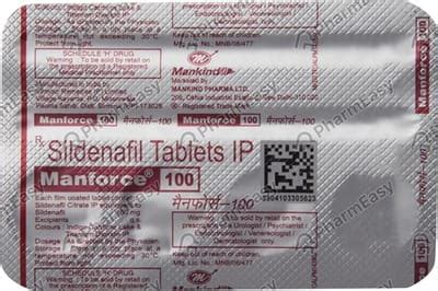 Manforce 100 Tablet: Uses, Side Effects, Price, Dosage & More Info ...