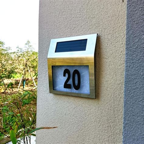 Tinkercad Waterproof House Numbers Solar Light Address Sign India | Ubuy