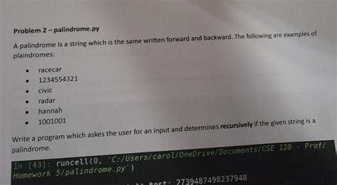 Image result for Palindrome String Example