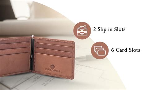 Buy Cordobano Bifold Leather Money Clip for Men & Women, RFID Protected ...