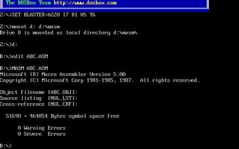 Masm DOSBox 的图像结果