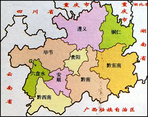 贵州地图简图_贵州地图库_地图窝