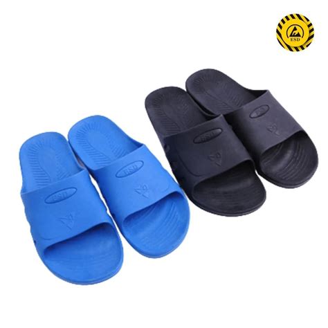 Antistatic ESD Slipper Blue/Black