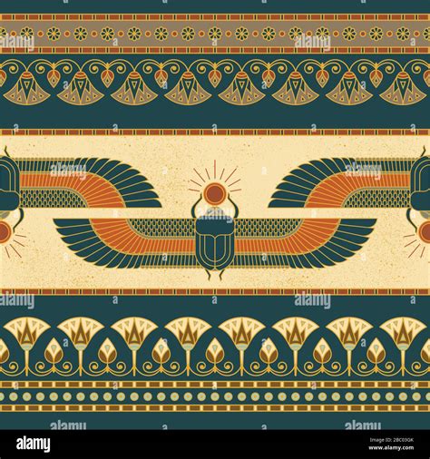Symbols of ancient Egypt with an illustration of a woman with wings ...