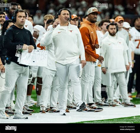 January 01 2024 New Orleans LA U.S.A. Texas head coach Steve Sarkisian ...