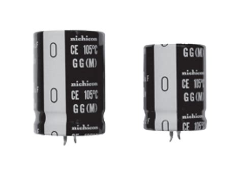 LGG Snap-In Aluminum Electrolytic Capacitors - Nichicon | Mouser
