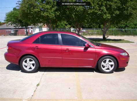 2003 Mazda 6 Texas Car Red Fire Metallic, V6,