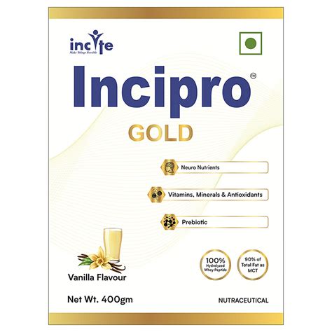 Incipro Gold Vanilla Flavour Powder | Uses, Side Effects, Price ...