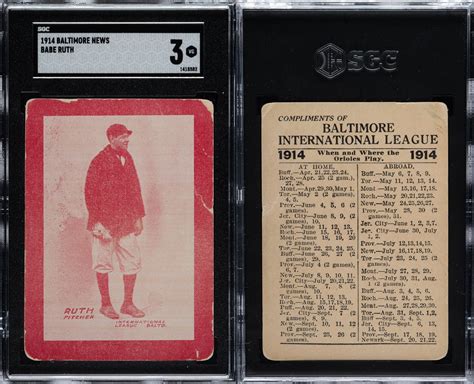 1914 Babe Ruth rookie card sells for record $7.2 million - Sports ...