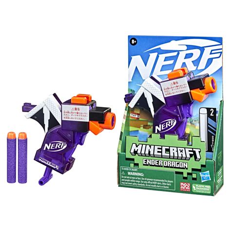 Buy NerfMicros Minecraft Ender Dragon Mini Blaster, Minecraft Dragon ...