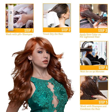 Global Keratin GK HAIR Professional Hair Color Cream Tube 3.4 Fl Oz ...