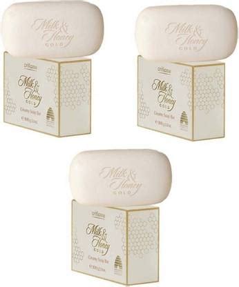 Oriflame Sweden Milk and Honey Gold Creamy Soap Bar Set of 3 (100g Each ...