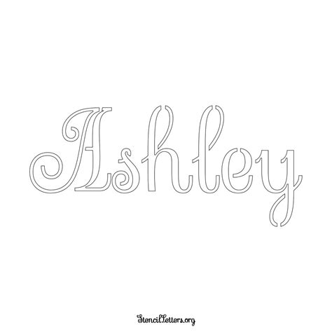 Ashley Free Printable Family Name Stencils with 6 Unique Typography and ...