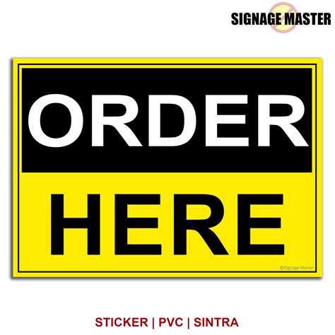 Order Here - Signage Sticker PVC Sintra Board - A4 Size | Lazada PH