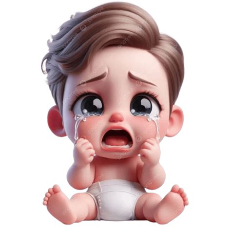 Cartoon Crying Baby Face Crying Cartoon Baby Hi Res Stock Photography