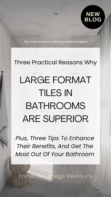 Considering Large Scale Tiles for Your Bathroom? Find Answers Here! in ...