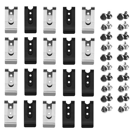Wzttdm 20 Pcs Buckle Spring Hook Belt Clip Holster Sheath with 20 Pairs ...