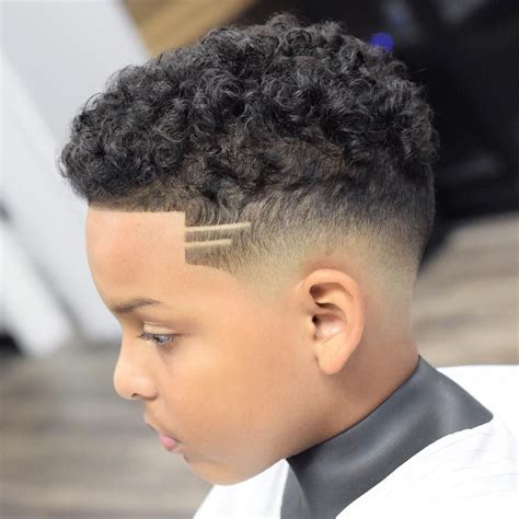 Fade + Curly Hair | Kids curly hairstyles, Kids hair cuts, Boys ...