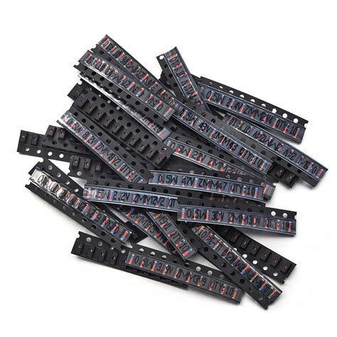 Chanzon 34 Values 0.5W SMD Zener Diode Assorted Kit 2V 2.2V 2.4V 2.7V ...