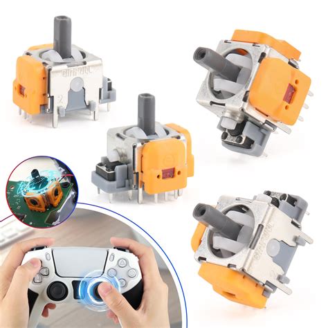 RongZy Hall Effect Sticks for PS5 Controller Anti Stick Drift 3D ...