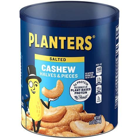 Planters Salted Cashew Halves & Pieces (14 oz Canister) Salted 1 | Buy ...