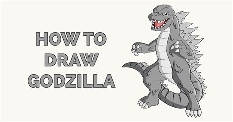 Image result for Godzilla Drawing Tutorial Easy