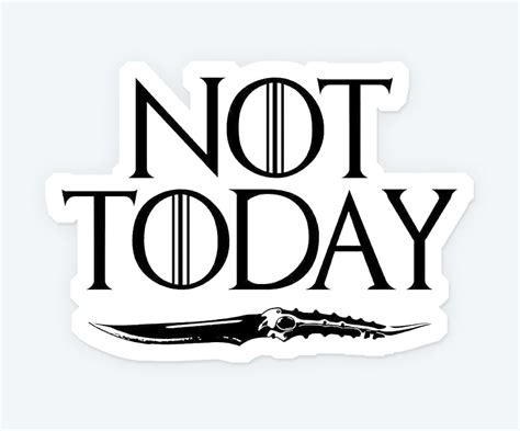 Not Today Magnetic Sticker – Stickkar.in