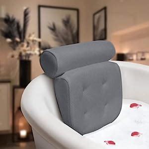 ESSORT Bathtub Pillow, Large Spa 3D Air Mesh Bath Pillow, Luxury ...