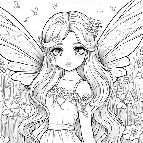 Fairy Coloring Pages - Printable Art and Words