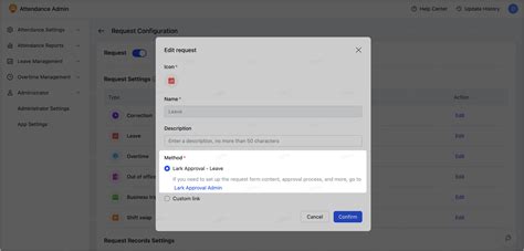 Admin | Configure leave type and rules
