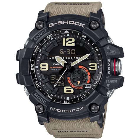 Casio G-Shock GG-1000-1A5DR Black Analog-Digital Dial Brown Resin Strap ...