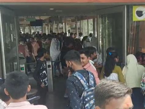 In Surat, after the first paper, Std. 10 students wasted half an hour ...