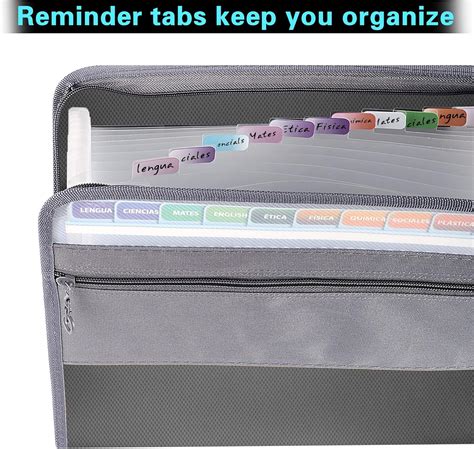 Buy Expanding File Folders A4, 13 Pockets Filing Accordion Folder ...